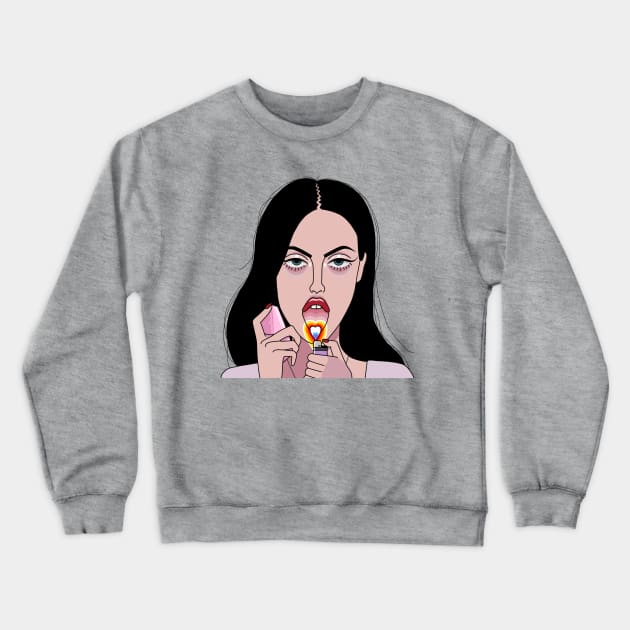 Jennifer's Body Crewneck Sweatshirt by thelamehuman